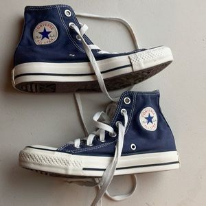 Converse navy blue high top sneakers women’s size 6